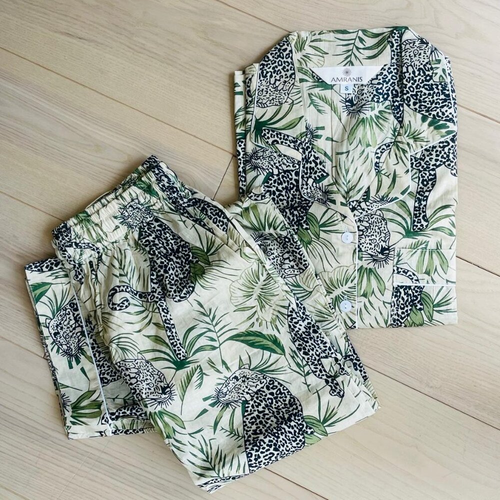 BRAND NEW Indian Hand Block Print Pajama Sets For Woman Night Wear Pj Set